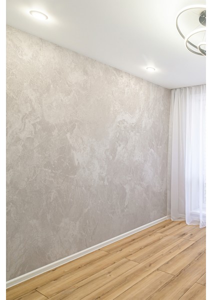 Modern Gri Mermer Efektli Silinebilir Tekstil Duvar Kağıdı