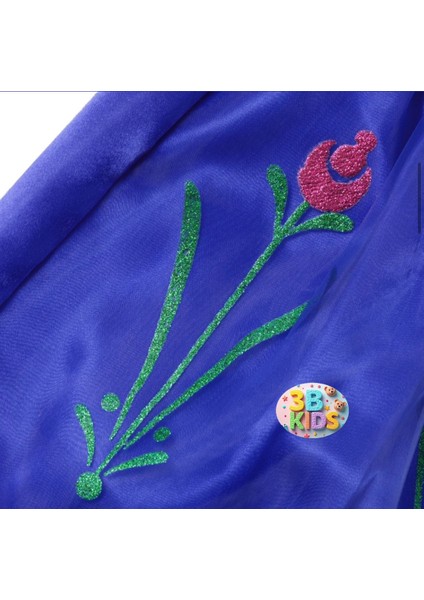 Anna Elsa Kostümü+Anna Pembe Bubble Saç+Taç+Asadoğum Günüdüğün Davet modelleri