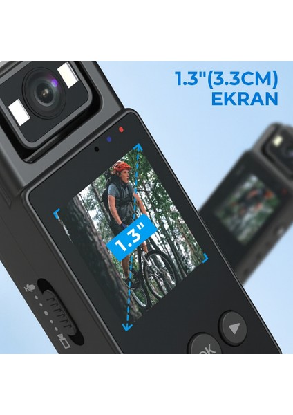 Mini Body Camera Video-Fotoğraf-Ses Kayıt Kaydedici 180° Lens Mini Kamera indirimleri