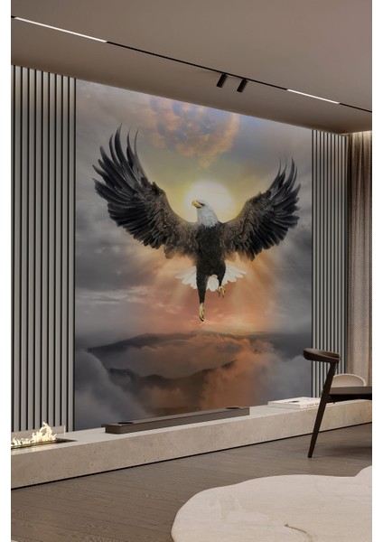 Freedom Kartal Gün Batımı Manzaralı Tekstil Duvar Kağıdı fiyatları
