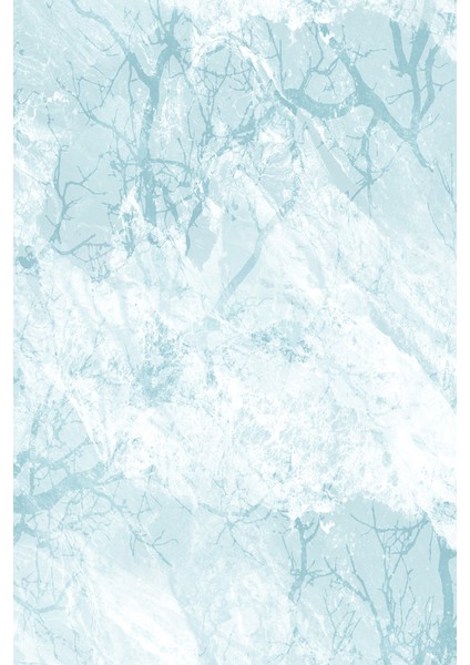 Mavi Beyaz Damar Desenli Tekstil Duvar Kağıdı modelleri