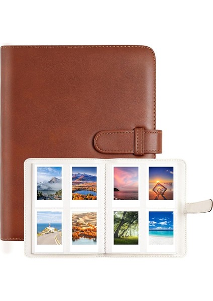 Instax Mini Serisi Uyumlu 256 Fotoğraf Kapasiteli Albüm (9x6 Cm'e Kadar Fotoğraflar Için)