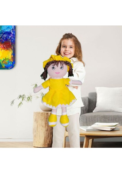 Mira Peluş Bez Bebek 45CM Sarı fırsatları