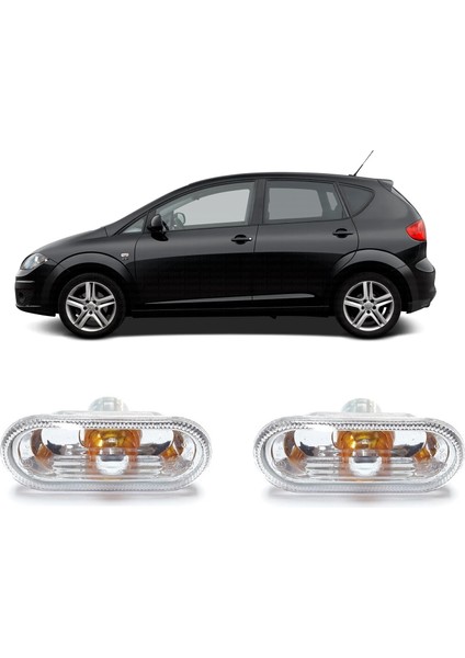 Seat Altea 2004-2009 Uyumlu Çamurluk Sinyali Sağ + Sol Takım 2 Adet 6L0949117A