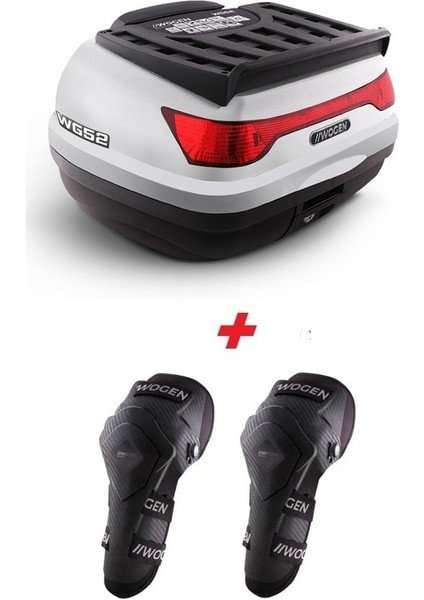 WG52 Arka Çanta 52 L Basic Beyaz + Karbon Dizlik