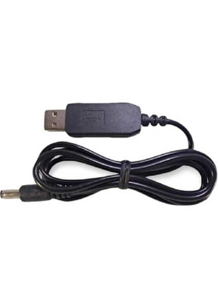 USB-Barrel Jack Voltaj Yükseltici 5V'dan 12V'a Dönüştürücü Kablo 2.1x5.5mm