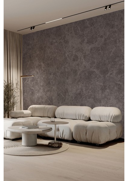 Kahverengi Dekoratif Taş Efektli Tekstil Duvar Kağıdı fiyatları