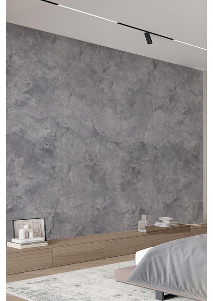 Serin Mavi Gri Beton Dokulu Tek Parça Duvar Kağıdı fiyatları