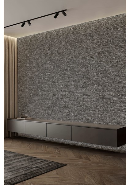 Koyu Gri Minimal Granit Yüzey Dokulu Tek Parça Tekstil Duvar Kağıdı fiyatları