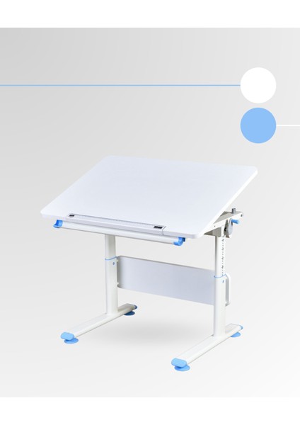 Mini Basic Çekmeceli Çalışma Masası, Yükseklik Ayarlı Çalışma Masası, Kız-Erkek Çocuk Beyaz Ders Çalışma Masası fiyatları