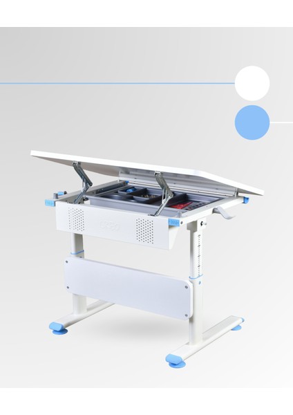 Mini Basic Çekmeceli Çalışma Masası, Yükseklik Ayarlı Çalışma Masası, Kız-Erkek Çocuk Beyaz Ders Çalışma Masası modelleri