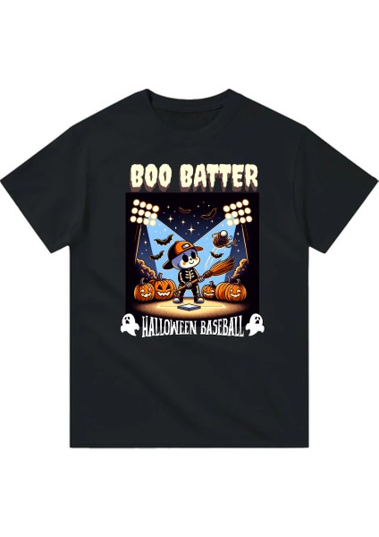 Cadılar Bayramı Beyzbol Desenli Çocuk Tişört – Rahat ve Eğlenceli Tasarım fiyatları