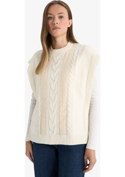 Regular Fit Bisiklet Yaka Triko Süveter F7390AX25AU modelleri