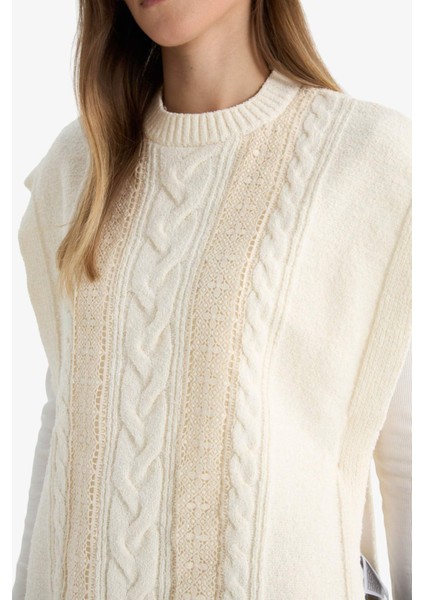 Regular Fit Bisiklet Yaka Triko Süveter F7390AX25AU