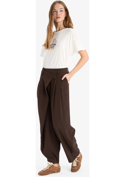 Baggy Fit Fermuarlı Normal Bel Standart Boy Pantolon F9191AX25AU modelleri