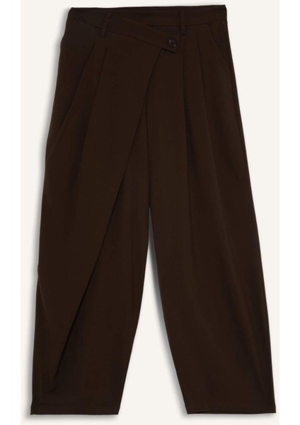 Baggy Fit Fermuarlı Normal Bel Standart Boy Pantolon F9191AX25AU