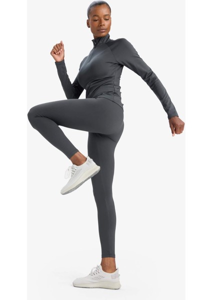 Fit Toparlayıcı Yüksek Bel İçi Yumuşak Tüylü Beli Saran Basic Düz Sporcu Tayt W8206AZ25AU modelleri