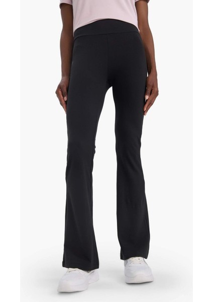 Fit Flare Fit Beli Saran İç Göstermeyen Toparlayıcı Yüksek Bel İspanyol Paça Standart Boy Sporcu Eşofman Altı C9192AX25AU