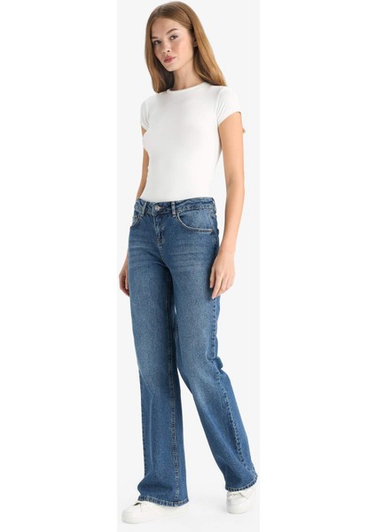 Düşük Bel Uzun Jean Yıkamalı Pantolon G1407AX25WN modelleri