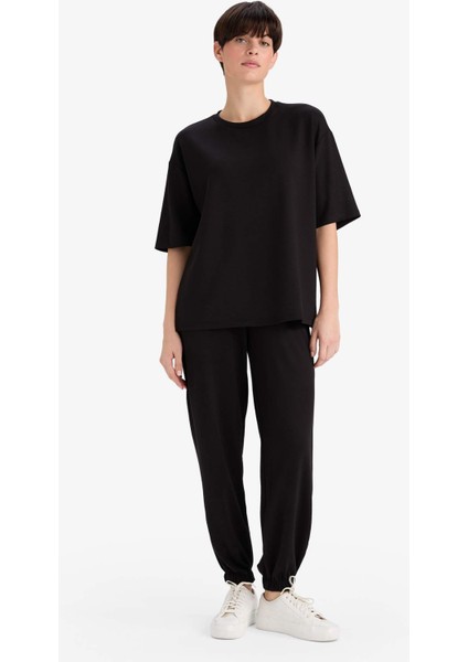 Jogger Fit Basic Düz Cepli Eşofman Altı G2140AX25AU