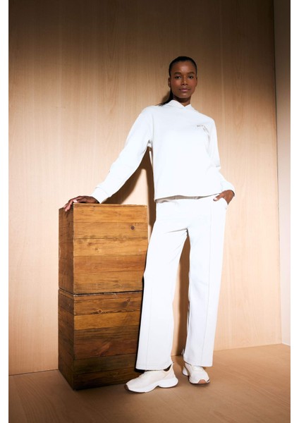 Fit Standart Fit Kapüşonlu Baskılı Skuba Dalgıç Kumaş Sporcu Sweatshirt F1691AX25WN fiyatları