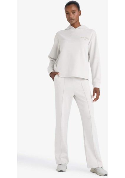 Fit Standart Fit Kapüşonlu Baskılı Skuba Dalgıç Kumaş Sporcu Sweatshirt F1691AX25WN indirimleri