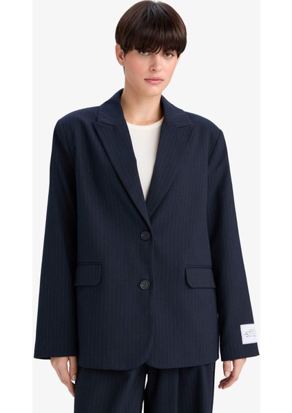 Regular Fit Ceket Yaka Blazer Ceket G2307AX25WN
