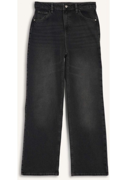 90's Wide Leg Yüksek Bel Uzun Jean Pantolon F2943AX25WN