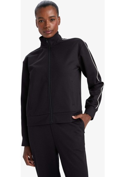 Fit Standart Fit Dik Yaka İçi Yumuşak Tüylü Fermuarlı Hırka F3844AX25AU modelleri