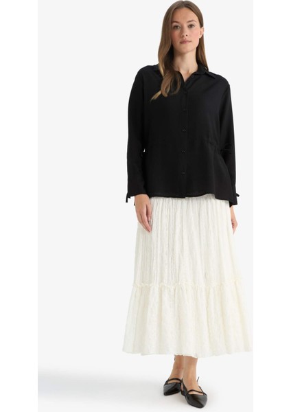 A Kesim Dantel Maxi Etek F6601AX25HS