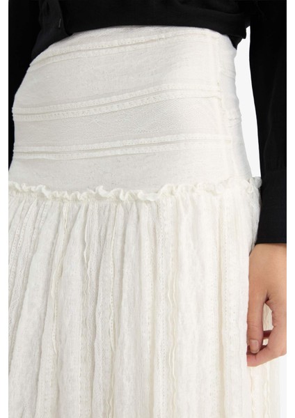 A Kesim Dantel Maxi Etek F6601AX25HS