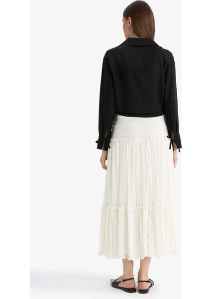 A Kesim Dantel Maxi Etek F6601AX25HS