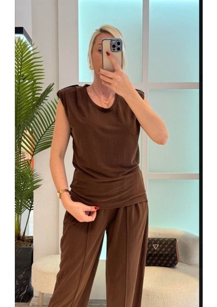 Kadın Vatkalı Düşük Kol Rahat Kesim Ikili Takım fiyatları