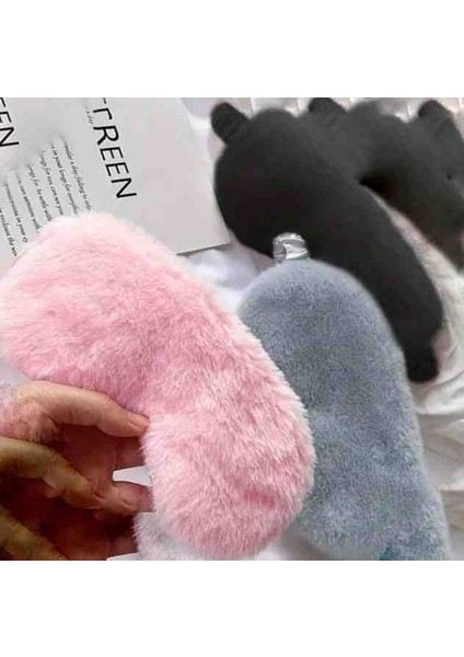 2 Adet Peluş Uyku Göz Bandı modelleri