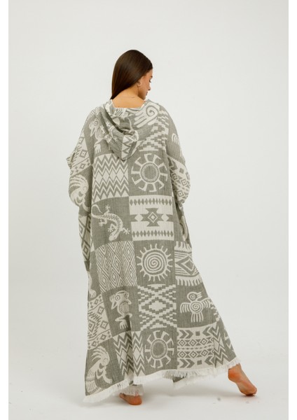 Müslin Panço Etnik Kimono %100 Pamuklu Jakarlı Bornoz Kaftan Sabahlık fiyatları