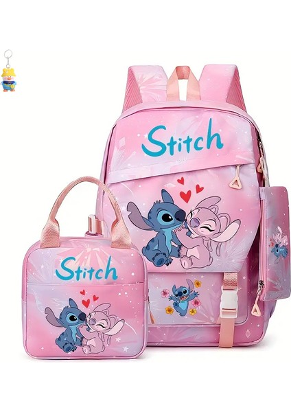 Stitch Öğrenci Okul Çantası, Hafif, Yük Azaltıcı, Birinci Ila Altıncı Sınıf Erkek ve Kız Çocukları Için Büyük Kapasiteli Sırt (Yurt Dışından)