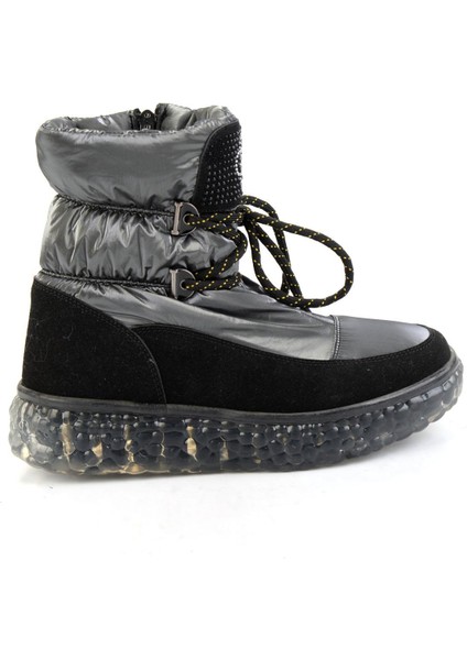 Parlak Platin Kadın Bot & Bootie K02102031467