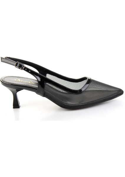 Siyah Kadın Klasik Topuklu Ayakkabı K01209192022