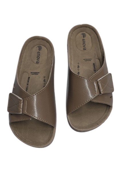 Enova Ortopedik Yumuşak Taban Cırtlı Günlük Kadın Terlik