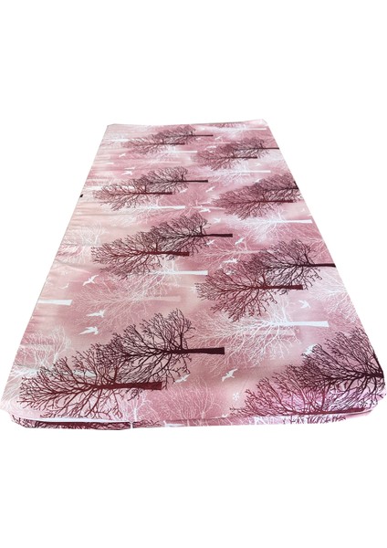 Çocuk Yatağı 60X120X6 cm Vip Oyun Parkı Sünger Yatak Bebek Yatağı-Pembe Ağaç modelleri