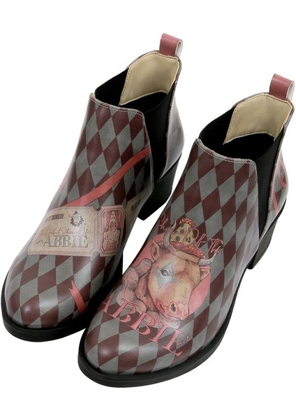 Kadın Vegan Deri Çok Renkli Bilekte Bot - Abbie Tasarım