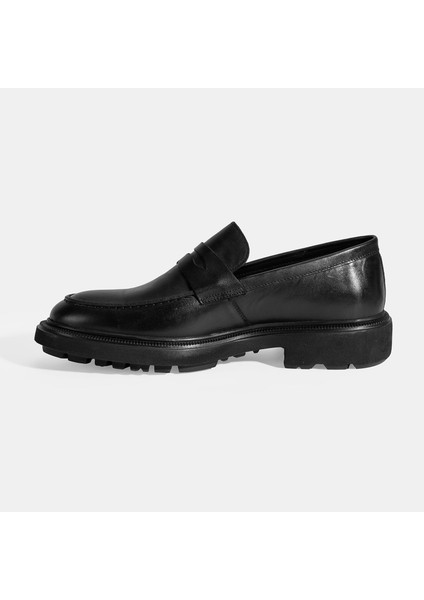 Erkek Siyah Deri Loafer modelleri