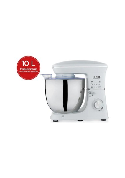 Prochef Maxi Stand Mikser 10 L Beyaz