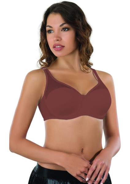 Bordo Mı Emay 167C Pedli Tül Toparlayıcı Sütyen
