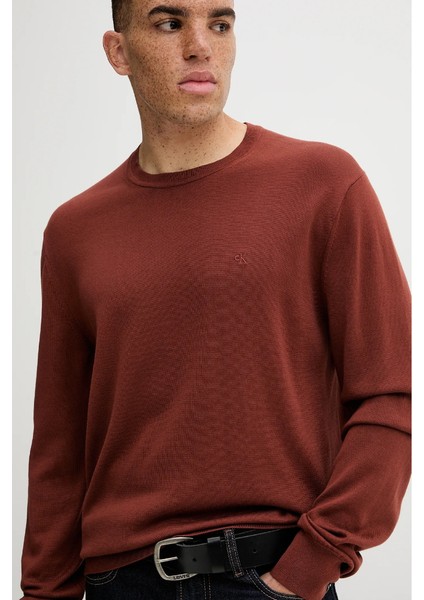 Ck LV040BM356 Ls Supıma Qz Sweater 12GG Erkek Sweaters fırsatları