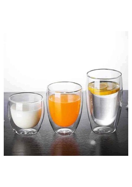Borosilikat Cam Çift Katman Bardak 250 ml (ÇKB-250) fiyatları