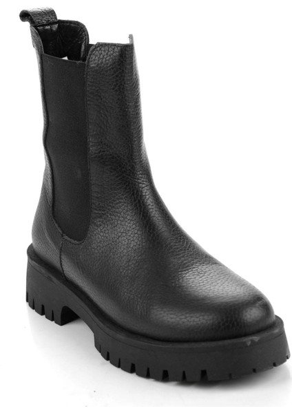 Siyah Hakiki Deri Kadın Bot & Bootie K02274321003 fiyatları