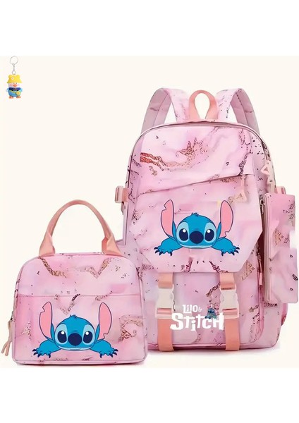 Stitch Öğrenci Okul Çantası, Hafif, Yük Azaltıcı, Birinci Ila Altıncı Sınıf Erkek ve Kız Çocukları Için Büyük Kapasiteli Sırt (Yurt Dışından)