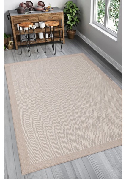 Norway Bej Krem Sisal Halı Nr1 Dokuma Hav Toz Vermez Yıkanabilir Mutfak Balkon Koridor Halısı Kilim