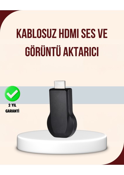 HDMI Kablosuz Ekran Alıcısı – Ios, Android, Mac, Pc Uyumluluğu